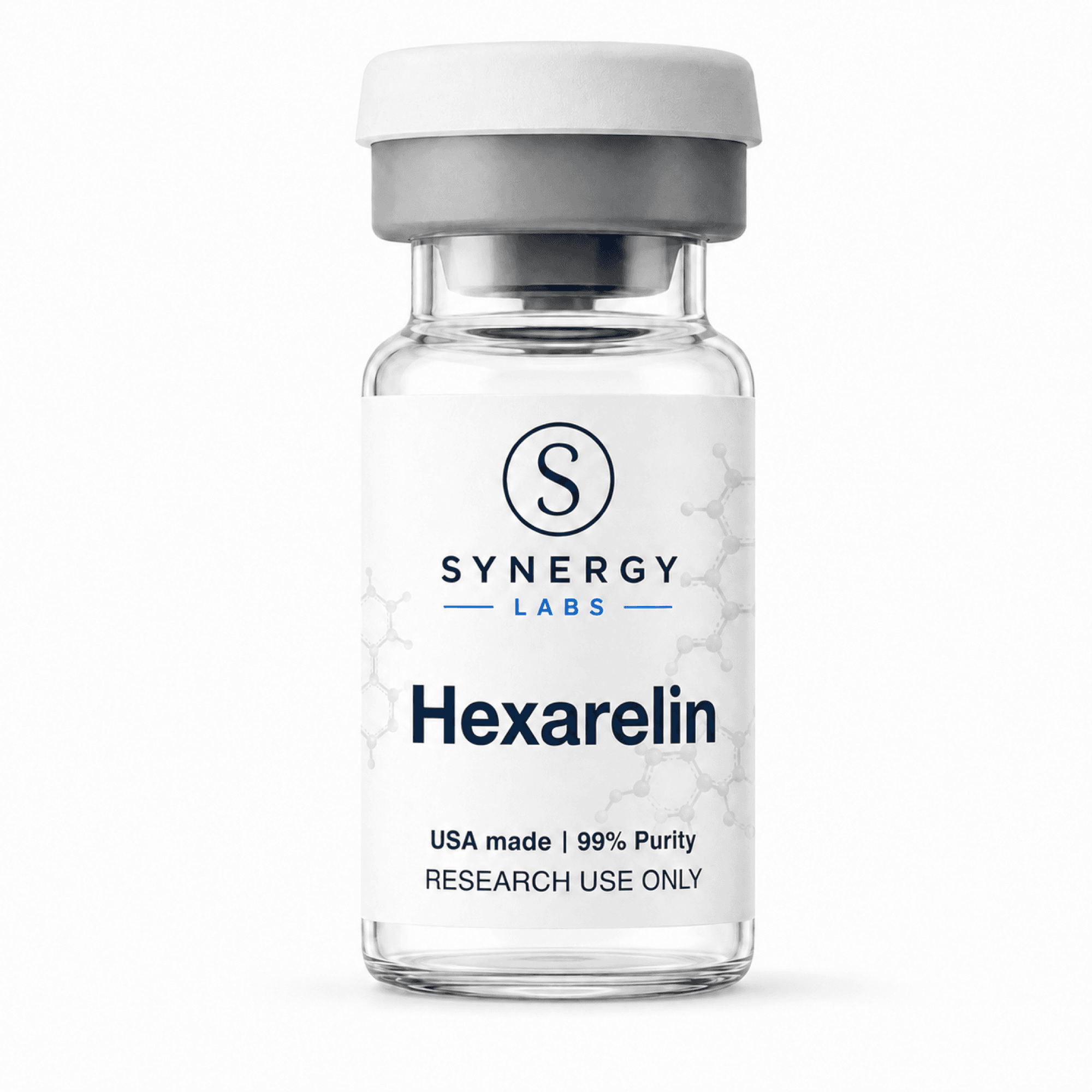 Hexarelin vial and packaging