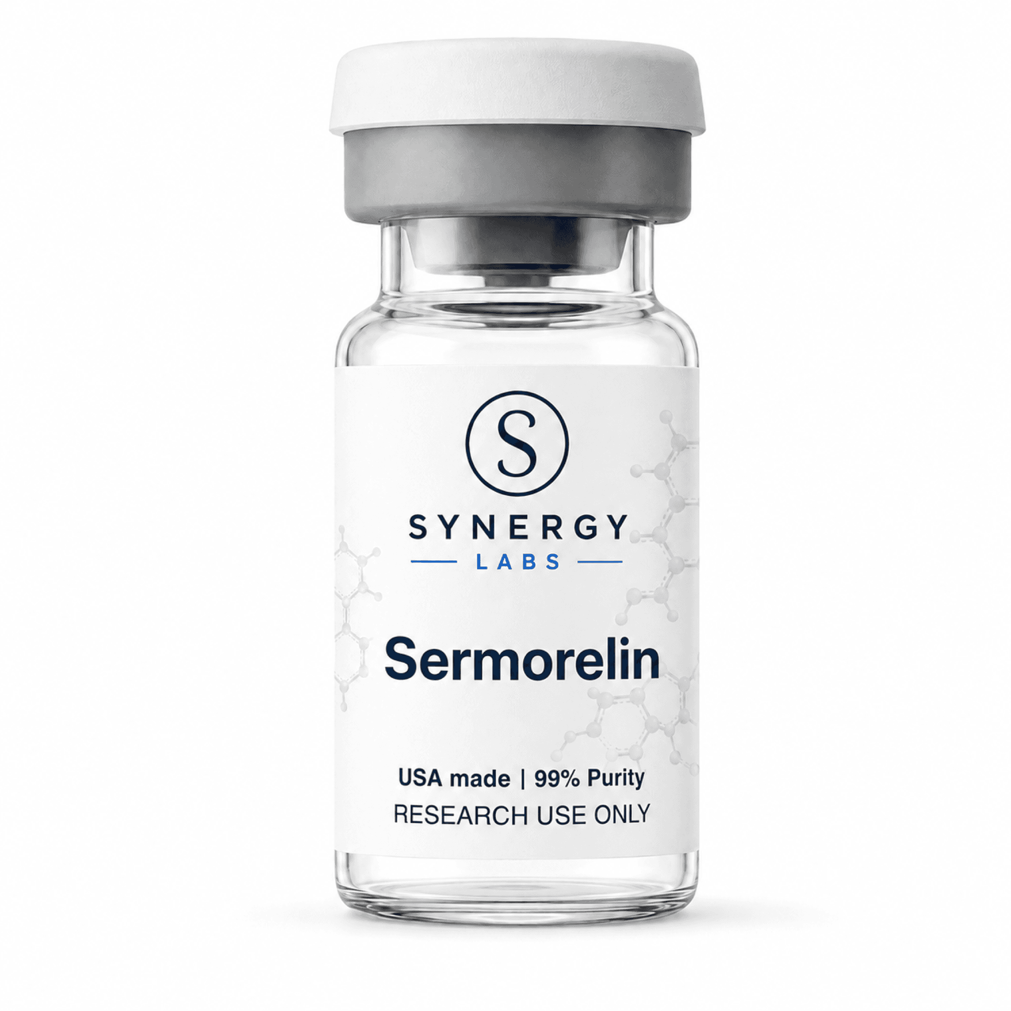 Sermorelin vial and packaging